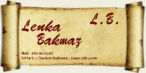 Lenka Bakmaz vizit kartica